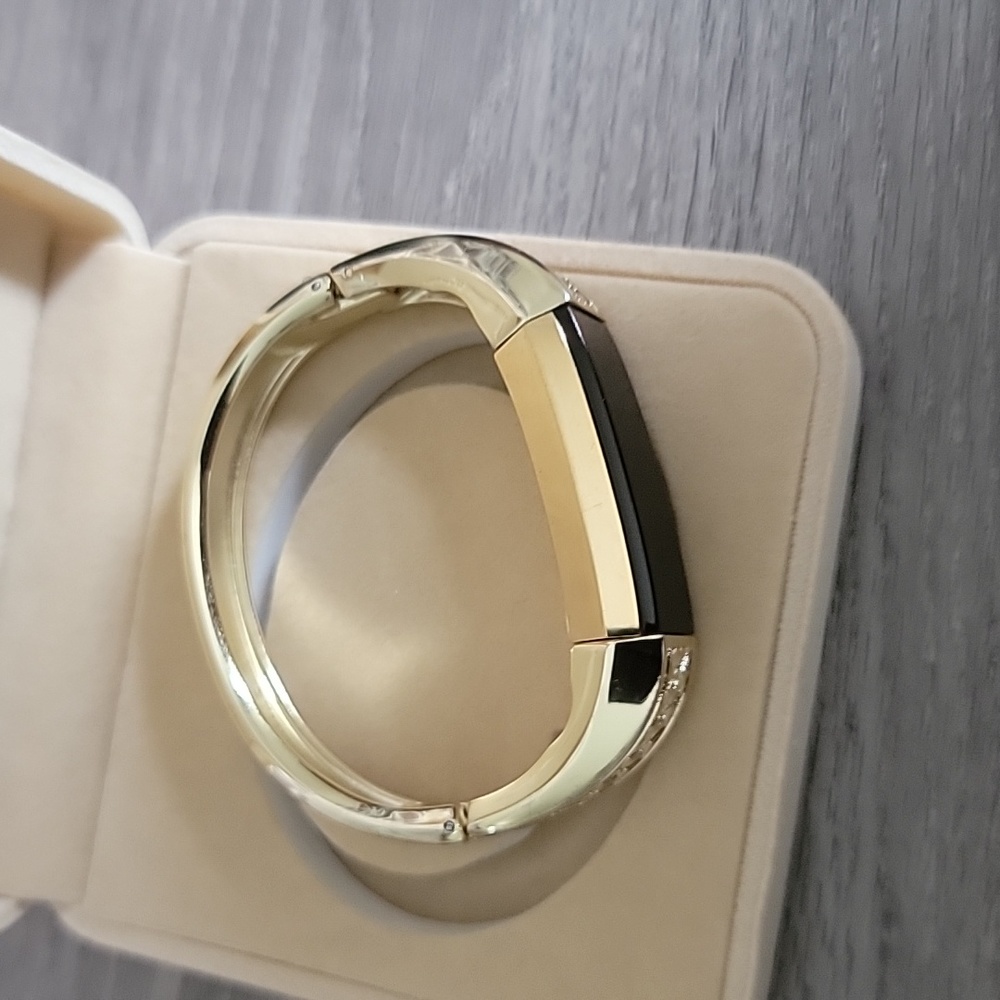 Fitbit Alta black band & 2 after-market chargers. Added the Gold band